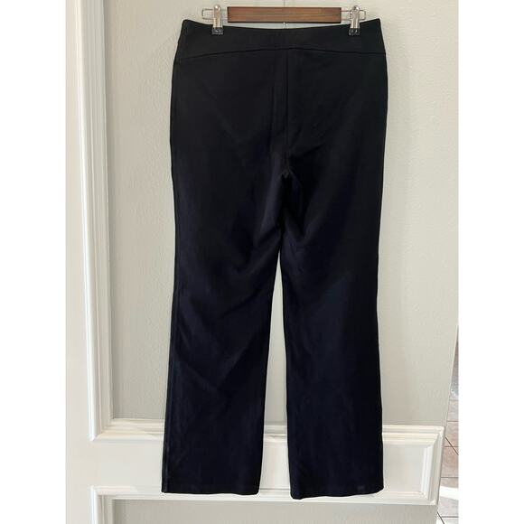 Eileen Fisher Pants Ponte RN78121 Stretch Black Pull On Size S Women's - Picture 2 of 6